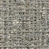 Elite 297 28 fabric sample, gray beige textile, tight woven irregular pattern with heathered nubby texture.